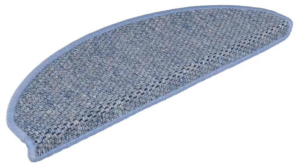 30 db kék lépcsőszőnyegek öntapadós szizál kinézetű 56x17x3 cm