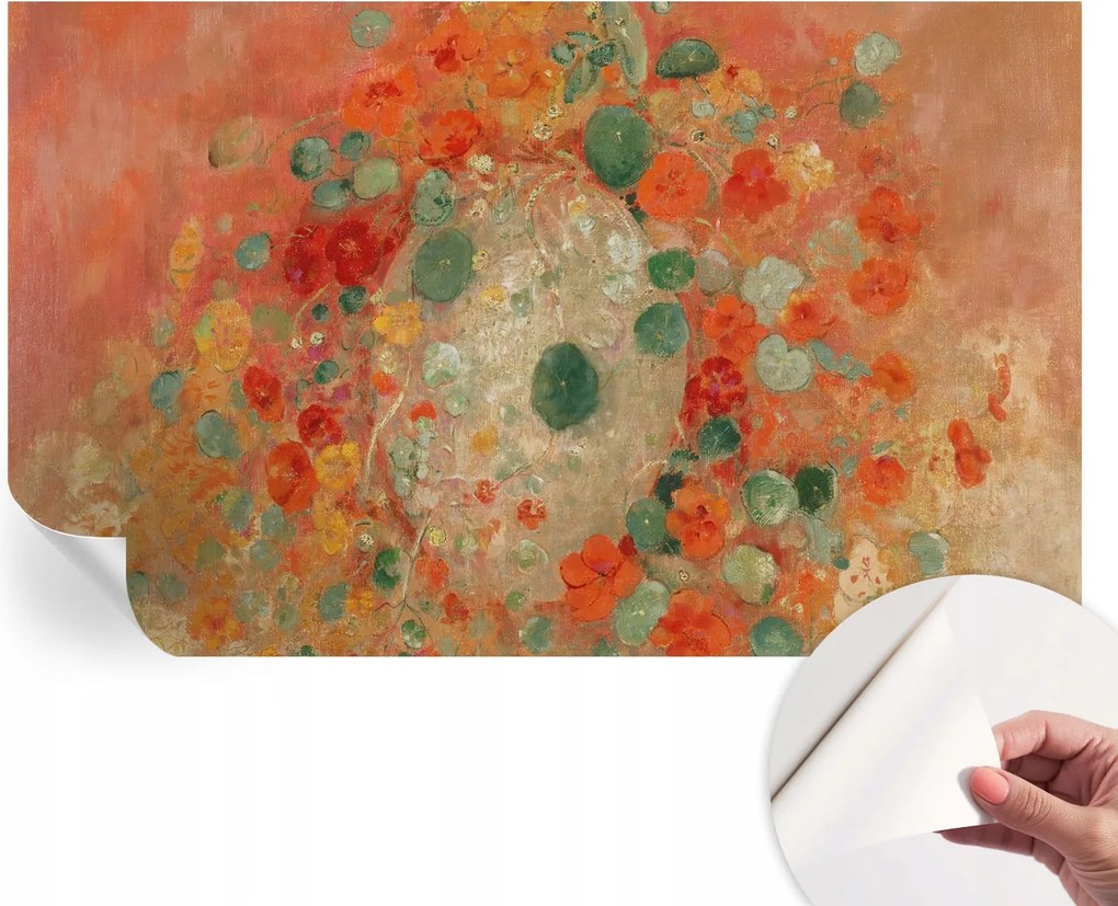 Öntapadós tapéta Falfestmény Prémium Absztrakt virágok 416x254 cm