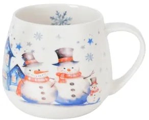 Karácsonyi hóemberes porcelán bögre 430 ml díszdobozban Snowman