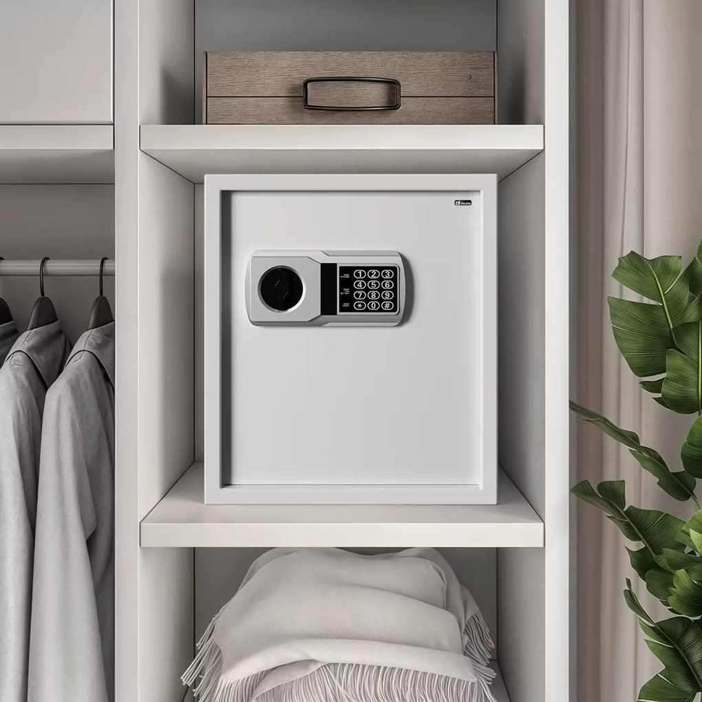 monzana® Defer Plus biztonsági széf - 35x40x40 cm - szürke