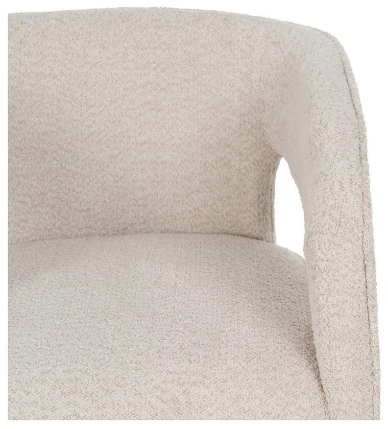 Bézs buklé fotel – Ixia