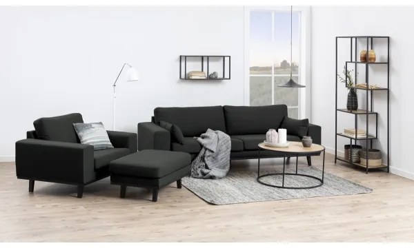 SARON dohányzóasztal tölgy/fekete