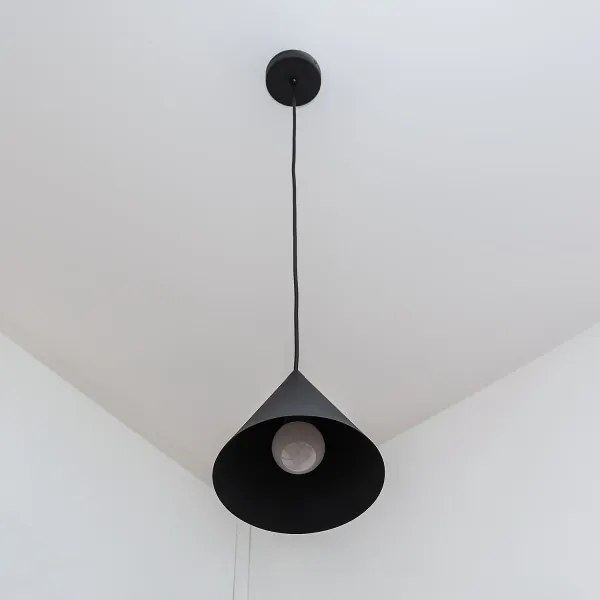 ETNA II kábeles függőlámpa 1xE27/15W/230V, Ø 18,5 cm, fekete