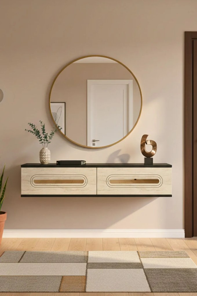 Rany komód, arany-antracit, 120 cm