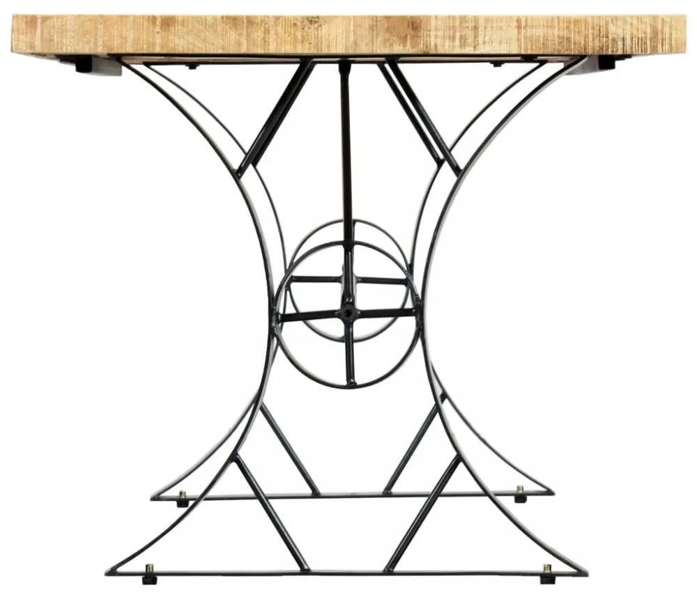 vidaXL tömör mangófa étkezőasztal 180 x 90 x 76 cm