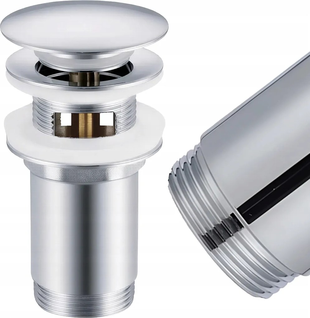 Klikk-klikk Mosdó Csaptelep Túlfolyóval Króm Hosszú Magas Fém