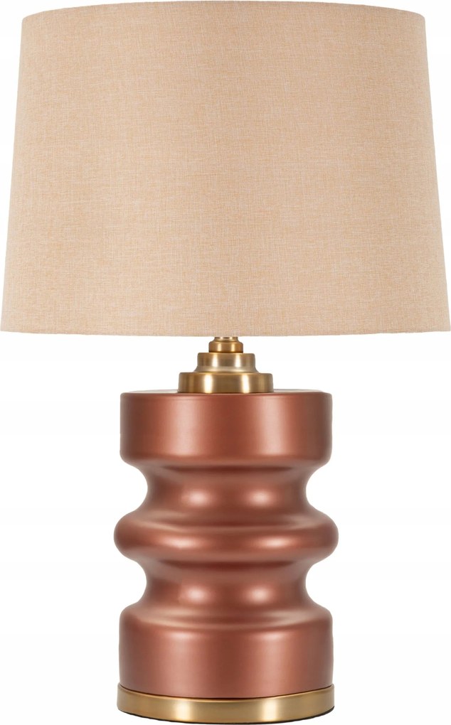 Asztali Lámpa Bordó Lámpaernyővel Ø 36 CM Méretek 36,5 X 36,5 X 56,5 CM