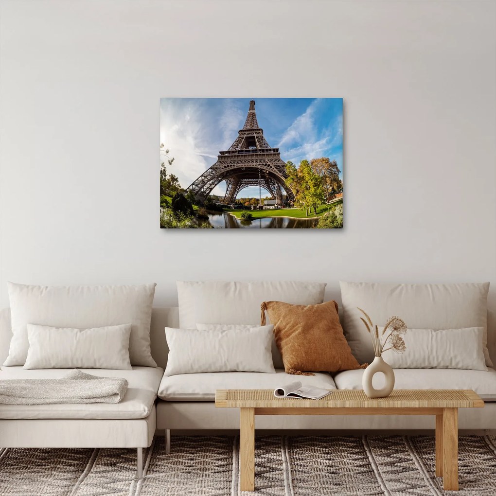 Kép - Eiffel-torony színes (70x50 cm)