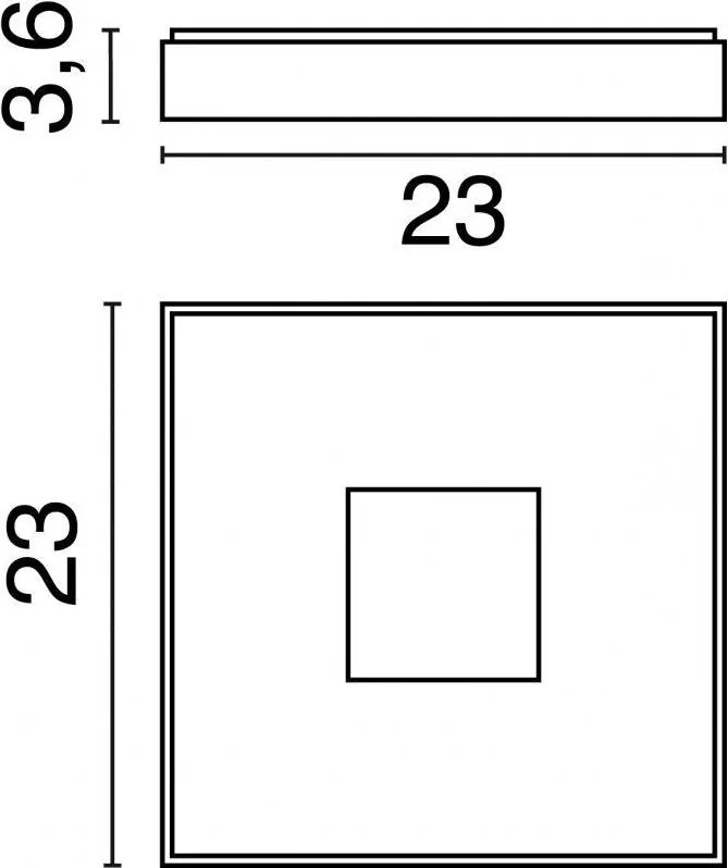 NOVOLUX 569A-L0130B-01 VIENA Modern Kültéri Mennyezeti Lámpa Fehér LED IP65