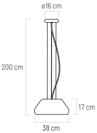 Klausen 111097 - LED Csillár zsinóron PADDY LED/24W/230V fehér