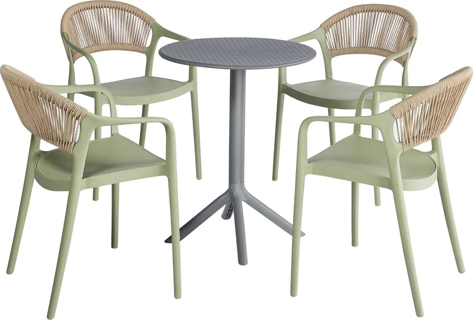 Kerti asztal, szürke, SAILOR