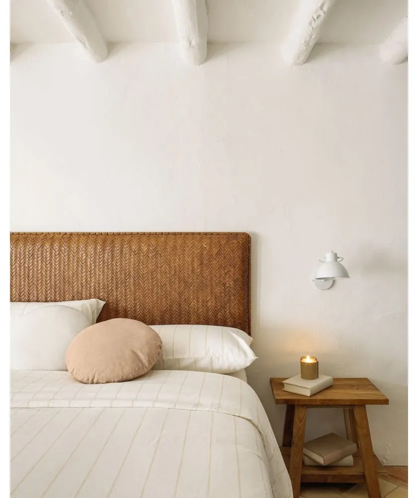 Barna bőr ágytámla 163x60 cm Natesa – Kave Home