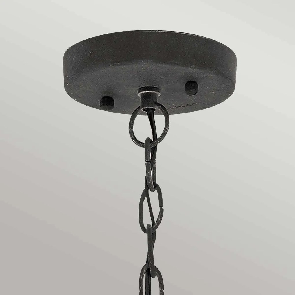 Kichler klasszikus kültéri függeszték riverwood antik cink elskl-riverwood8-m IP44