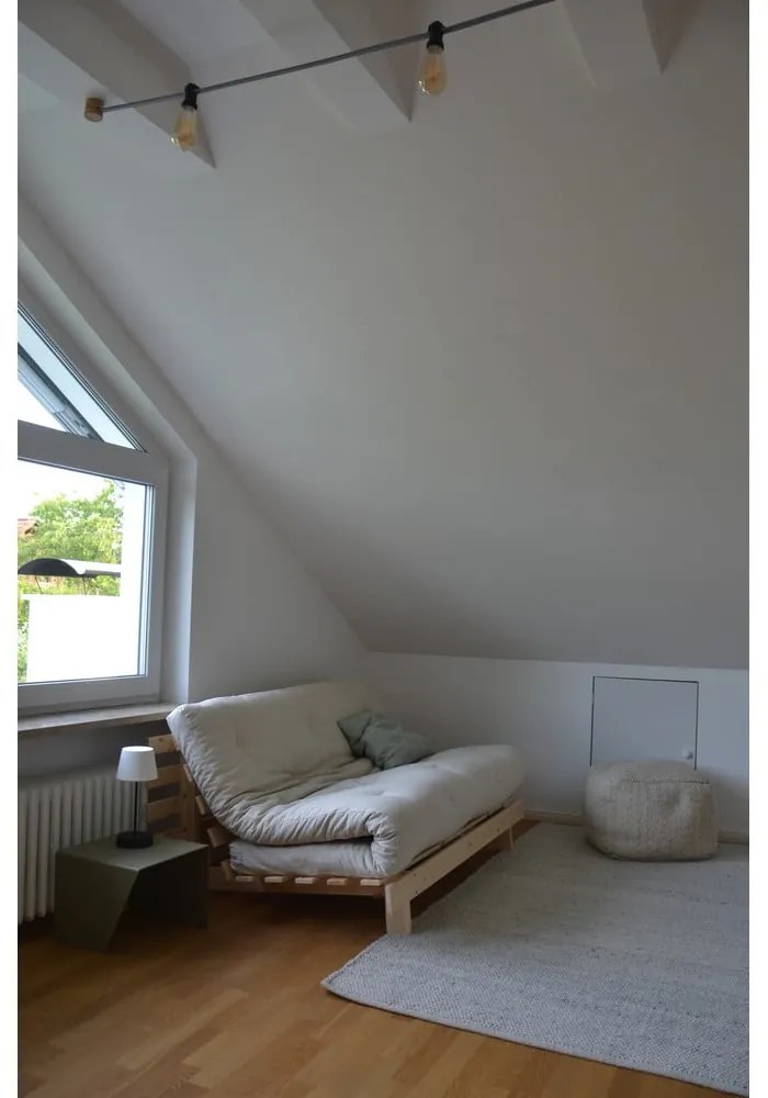 Natúr színű kinyitható kanapé 160 cm Roots - Karup Design
