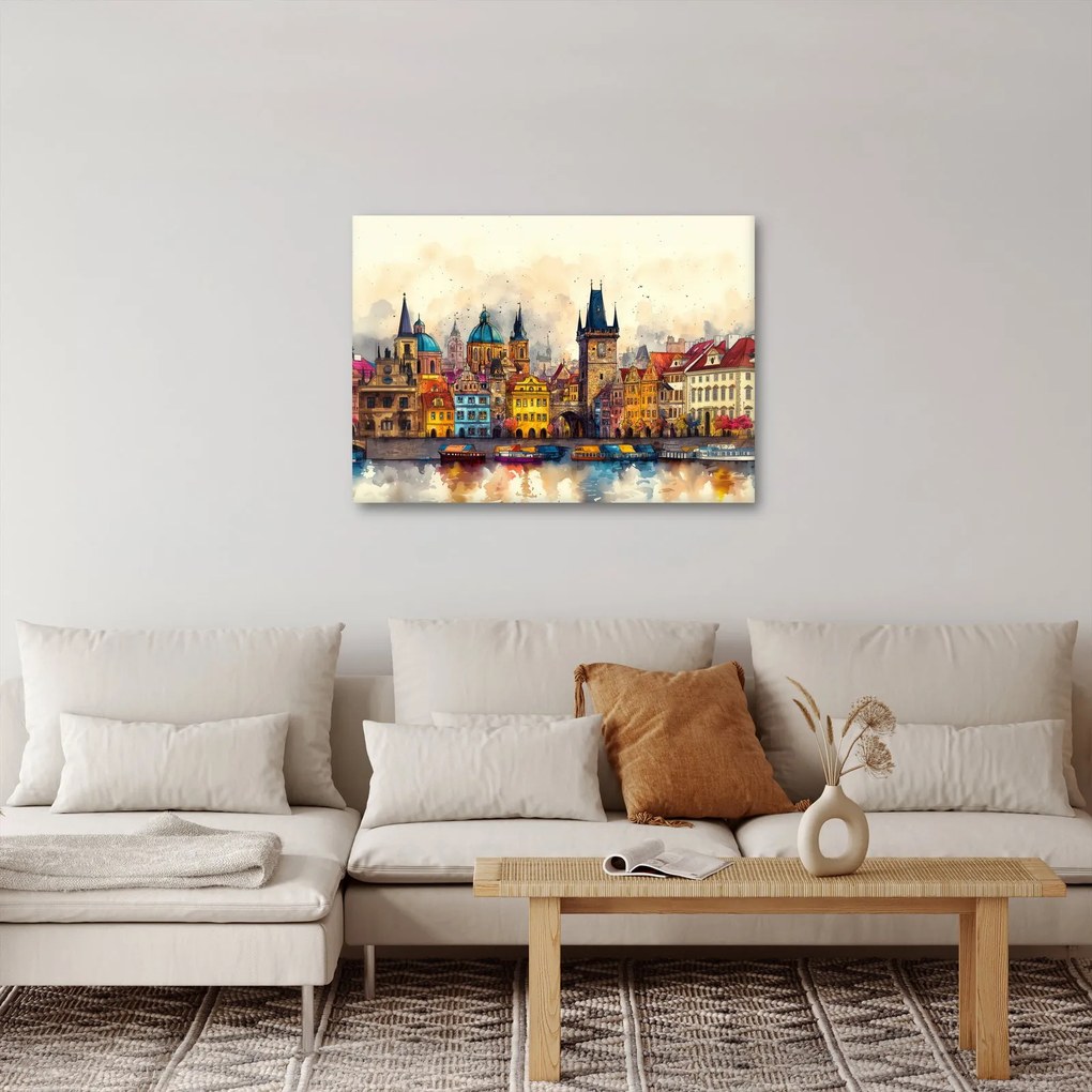 Kép - Ősz a festett városban (70x50 cm)