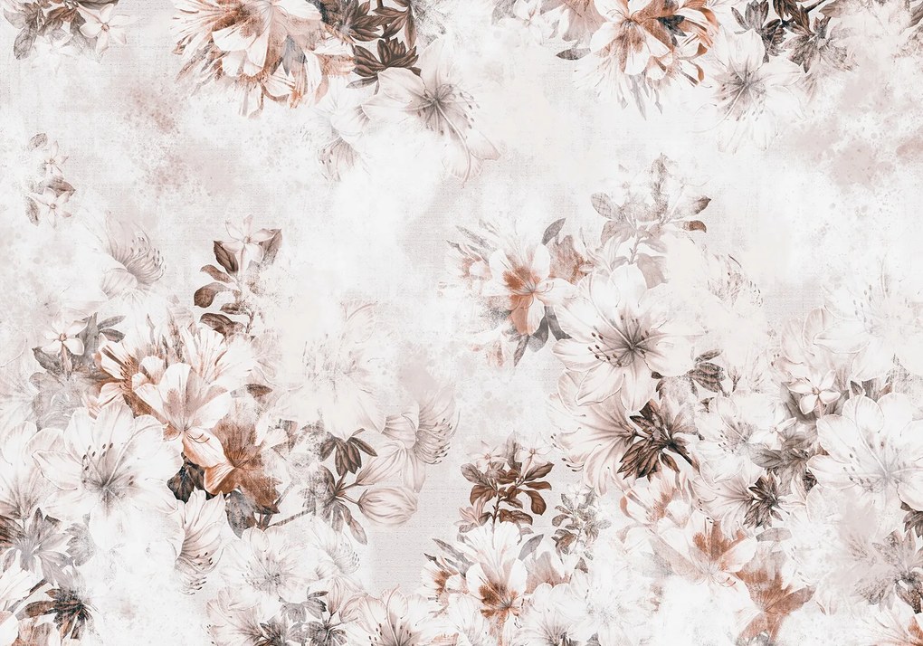 Fotótapéta falra m2 virágok vintage flizelina