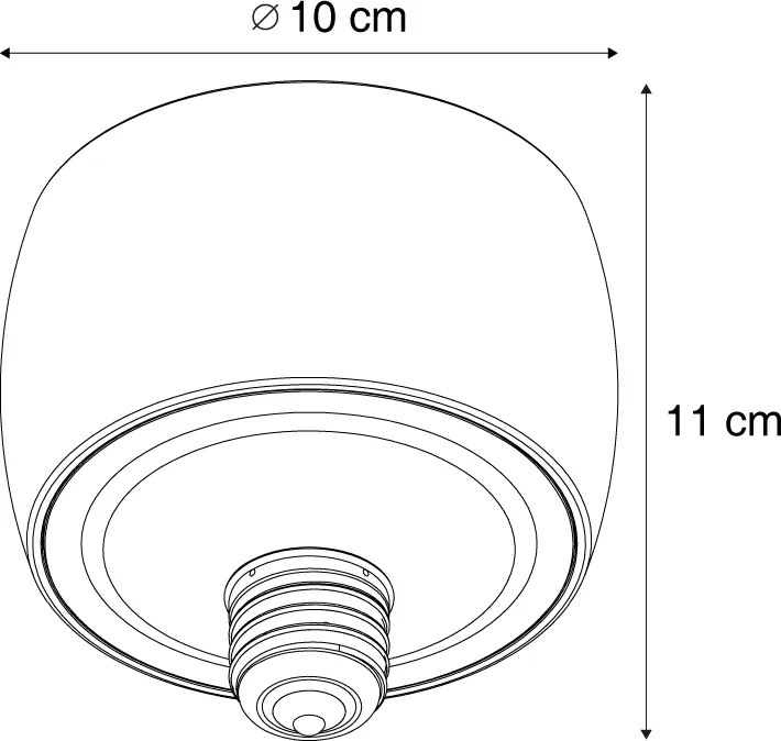 E27 LED dekorációs izzó fekete 6W 370 lm 3000K