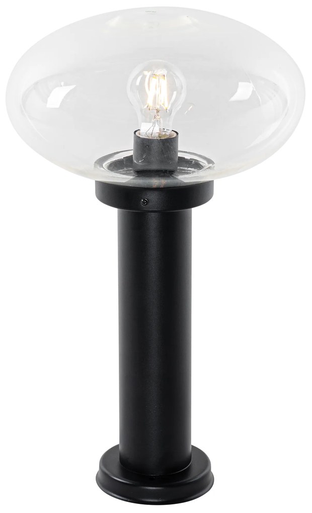 Modern kültéri oszloplámpa fekete 50 cm - Elly