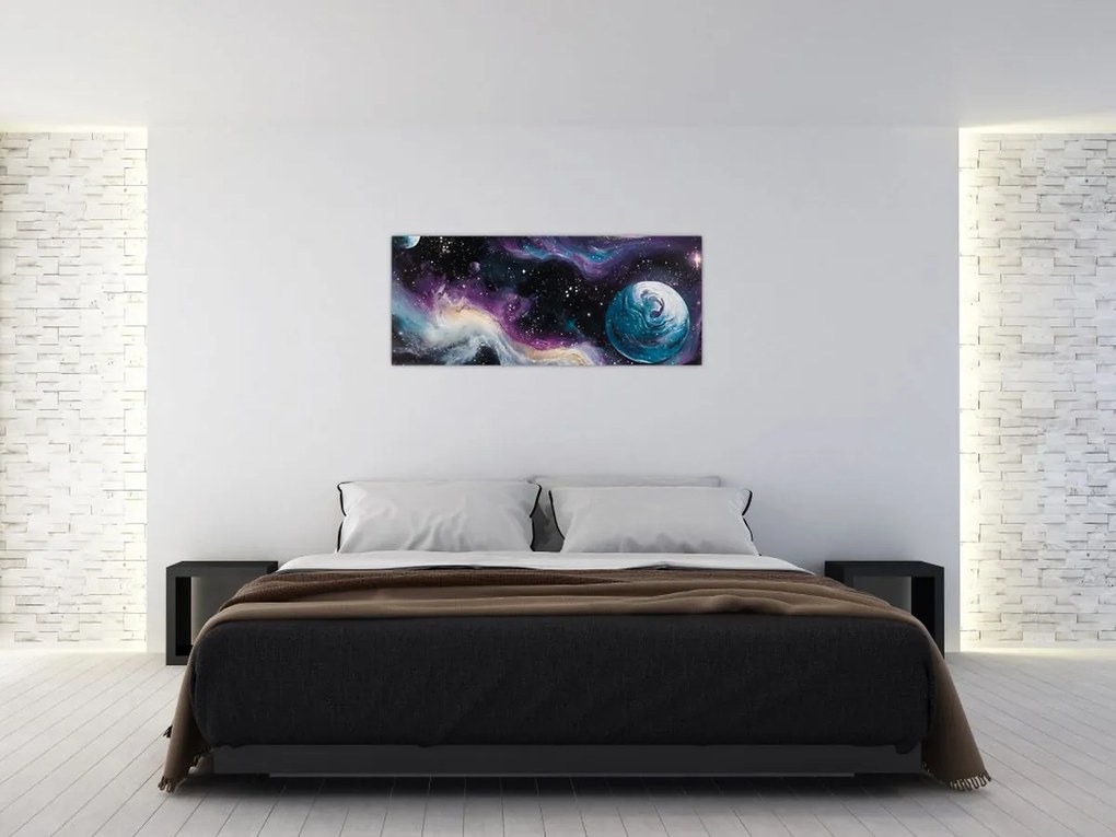 Kép - Festett univerzum (120x50 cm)