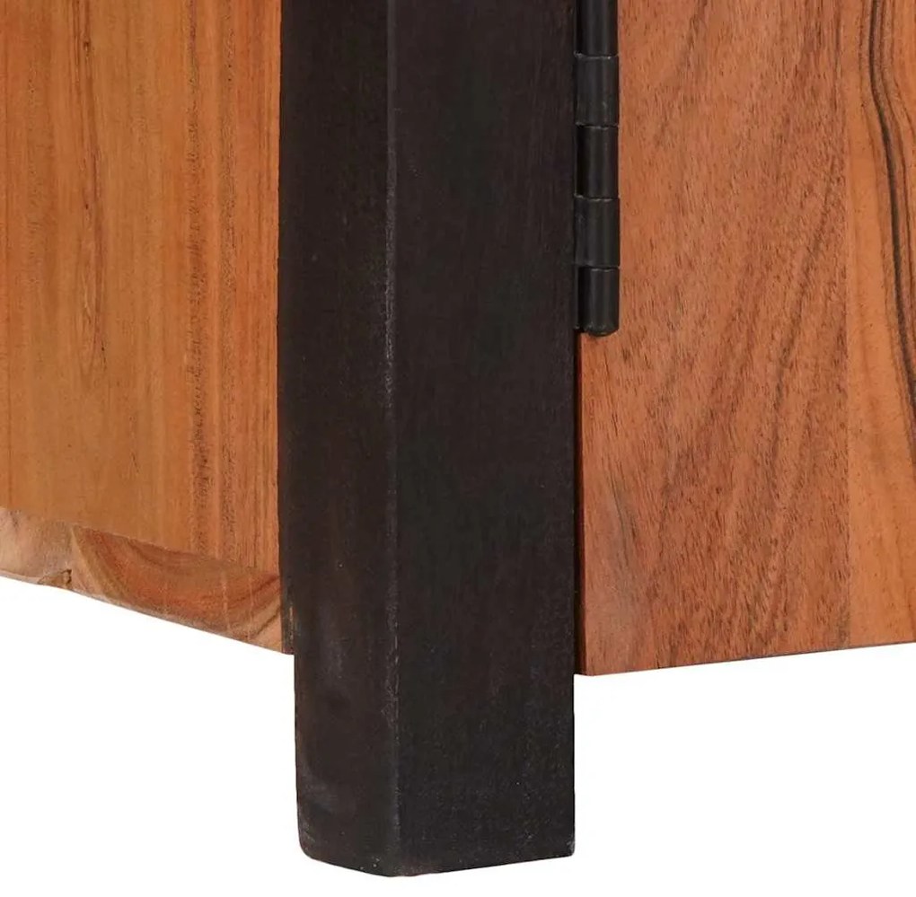 Széf 2 pcs Barna 110 x 30 x 75 cm Tömör akácfa