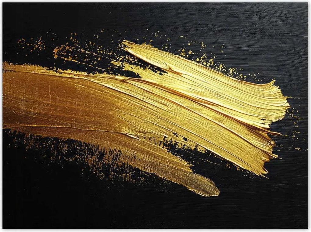 Poszterek 135x100 Arany csillogás ecsettel