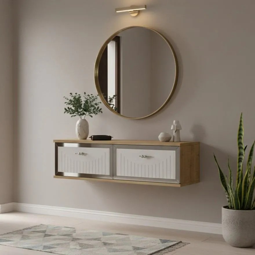 Tuna 120 - Sapphire Oak, White, Silver