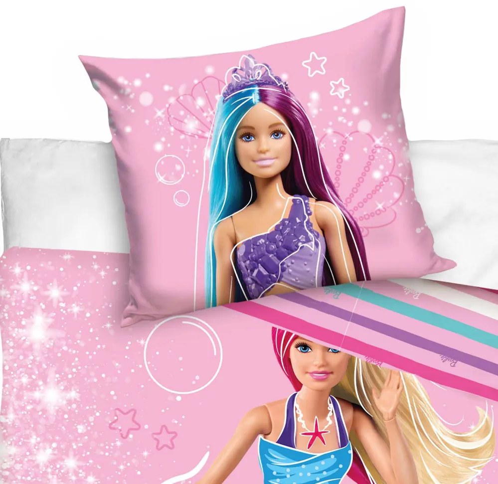 Pamut ágynemű BARBIE Mermaid 140x200 cm