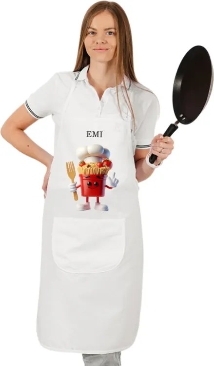 EMI Pasta konyhai kötény, Fehér