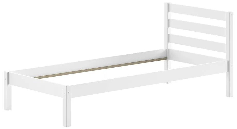 Fehér borovi fenyő gyerekágy ágyrács nélkül 90x200 cm Pino – Vipack