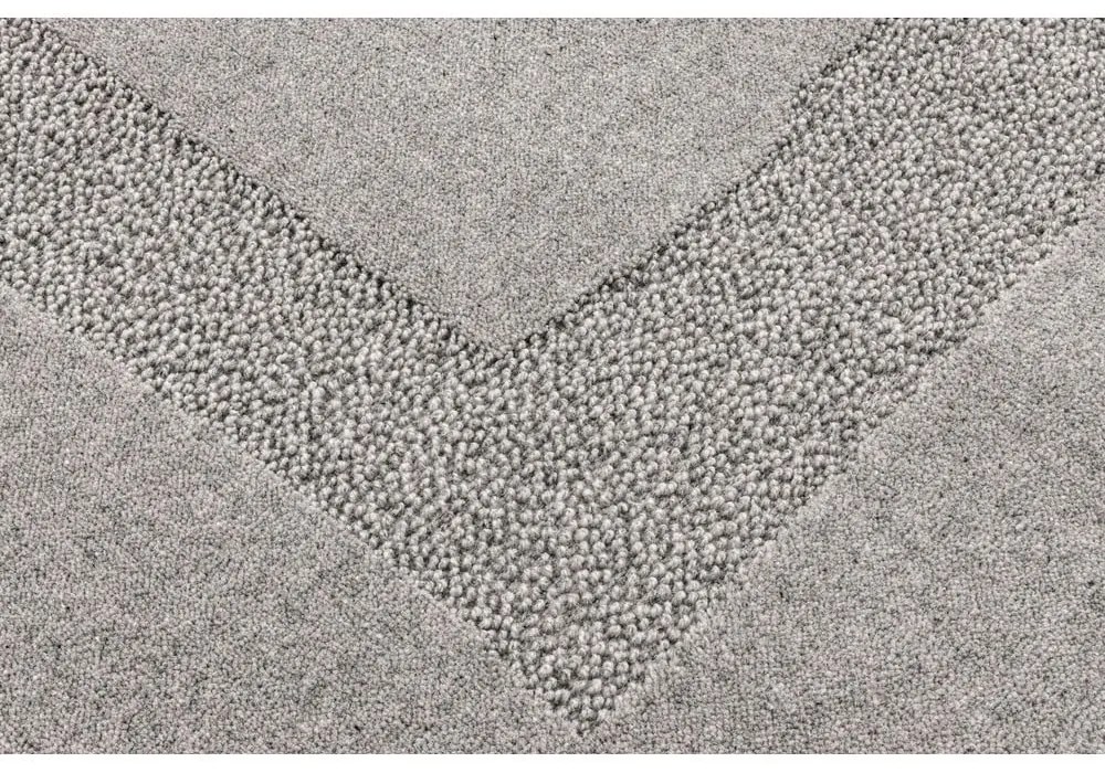 Szürke gyapjú szőnyeg 160x230 cm Morphic Rocca – Agnella