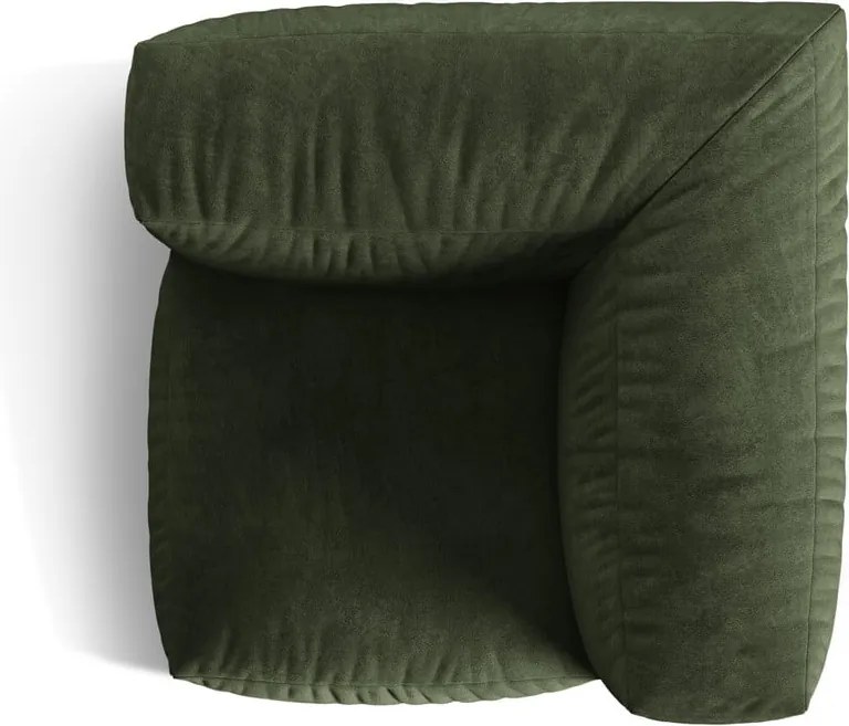 Zöld bársony kanapé modul (variálható sarok) Martina – Micadoni