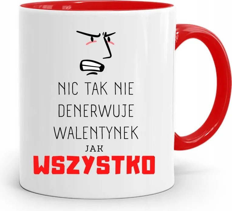 Piros Bögre Valentin Napra Minden Idegesítő, fényképes nyomattal