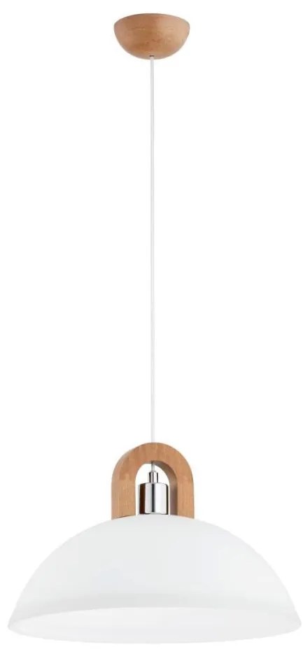 Csillár zsinóron MIGOT 1xE27/15W/230V bézs/króm