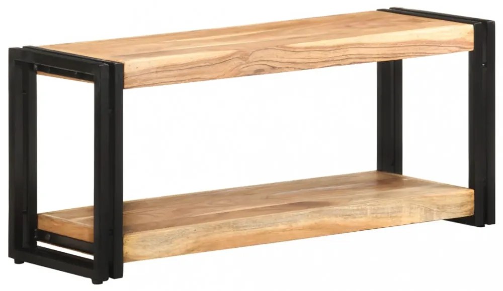 tömör akácfa TV-szekrény 90 x 30 x 40 cm