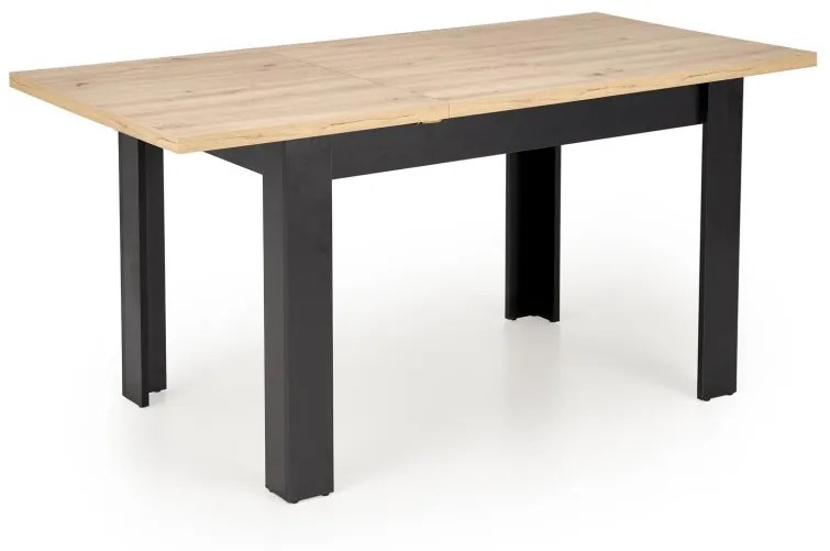 Bagio bővíthető étkezőasztal artisan tölgy-fekete 120-160cm