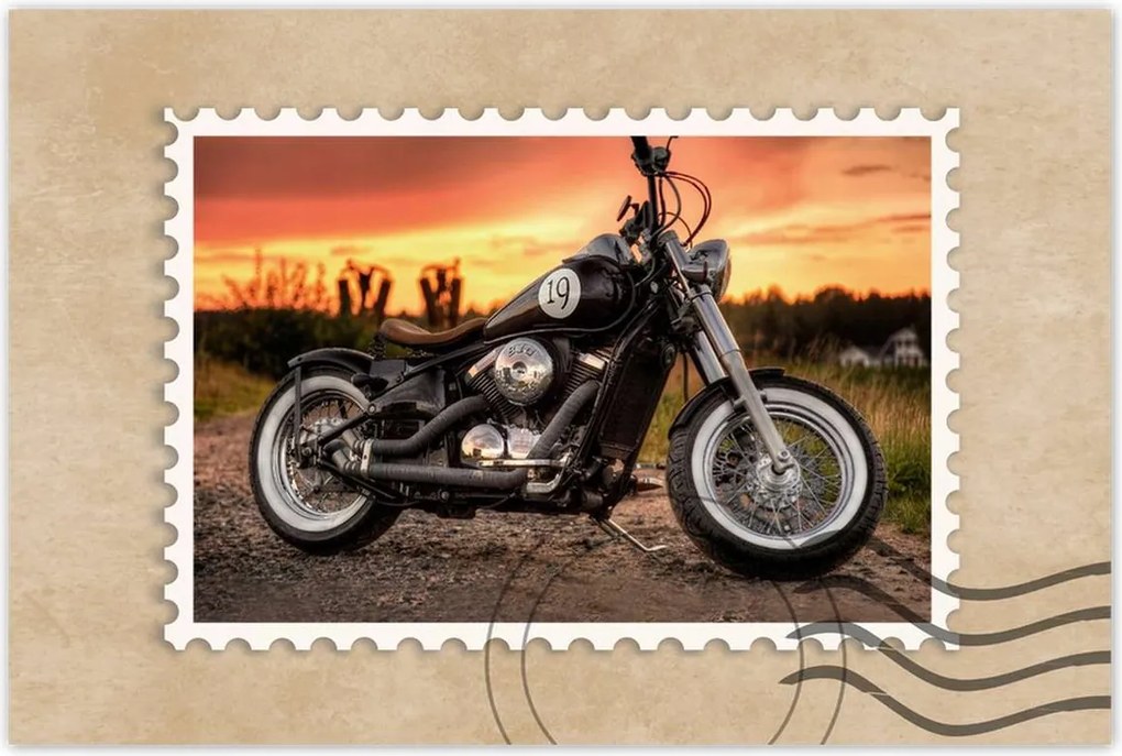 Poszterek 60x40 Motorkerékpár Motor