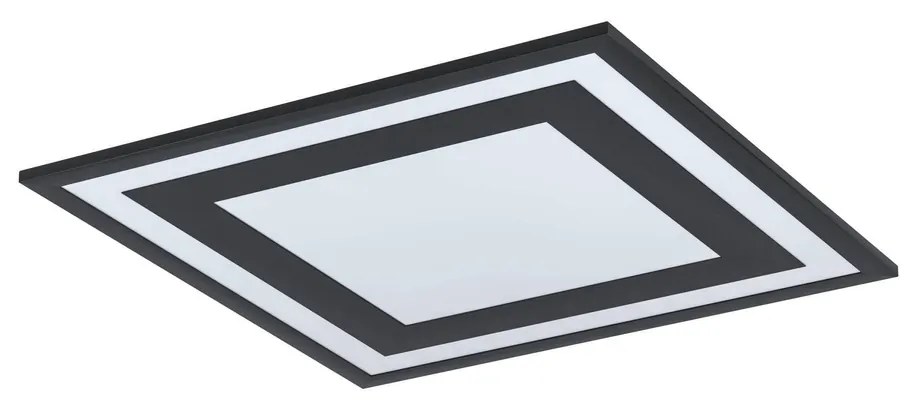 Eglo 99038 Savatarila mennyezeti lámpa, fekete, 2900 lm, 4000K természetes fehér, beépített LED, 24W, IP20