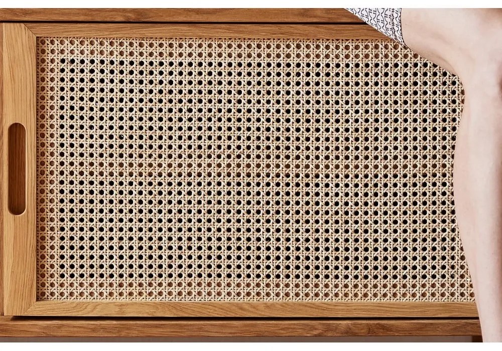 Tölgyfa TV-állvány 142x64 cm Pola - The Beds