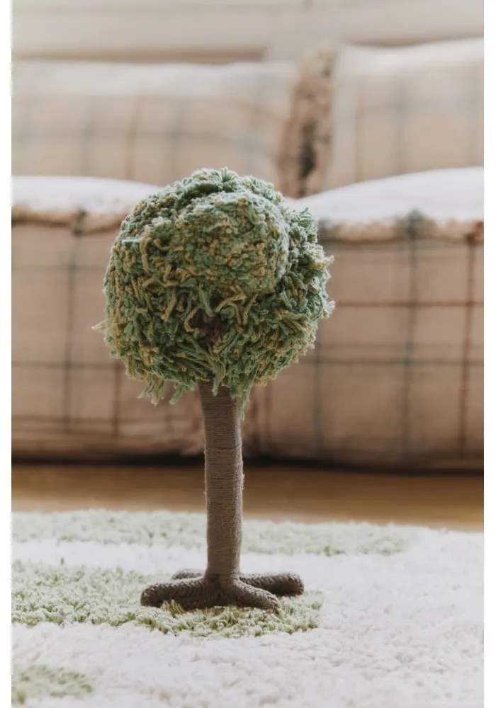 Zöld-krémszínű pamut gyerek játszószőnyeg 90x130 cm Hyde Park – Lorena Canals