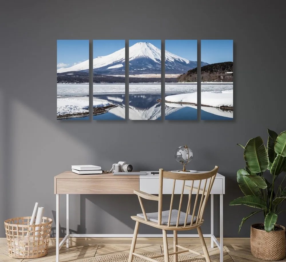 5-részes kép japán hegy Fuji
