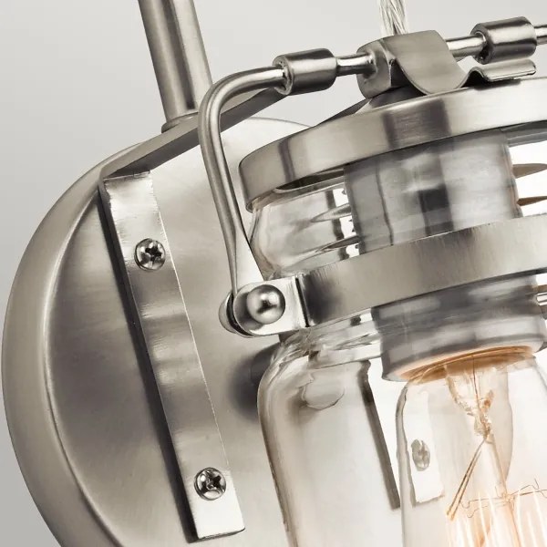 Elstead KL-BRINLEY1-NI - Fali lámpa BRINLEY 1xE27/60W/230V matt króm