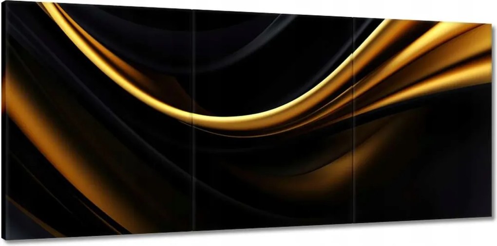 Vászonkép 150x70 Selyem arany szalag