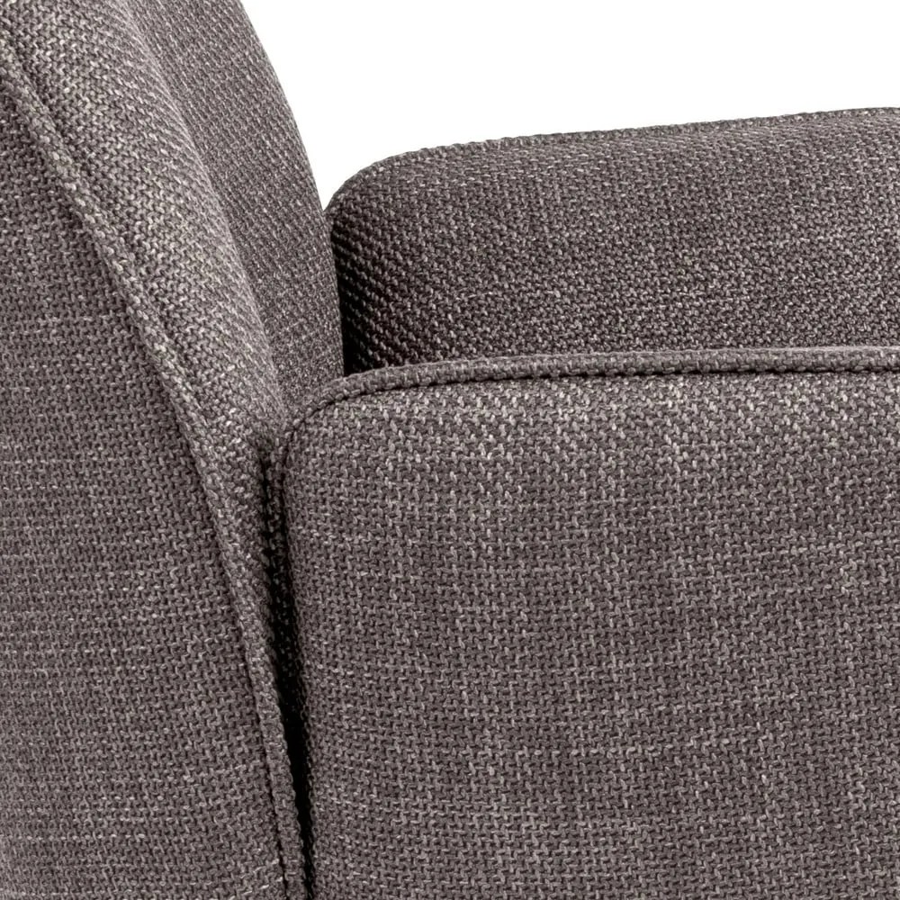 Világosszürke kárpitozott karfás étkezőfotel szett 2 db-os Glenda – Actona