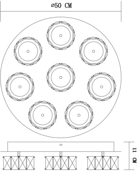 Globo 49350D5 - LED Dimmelhető mennyezeti lámpa AMUR LED/64W/230V 4000K átm. 50 cm