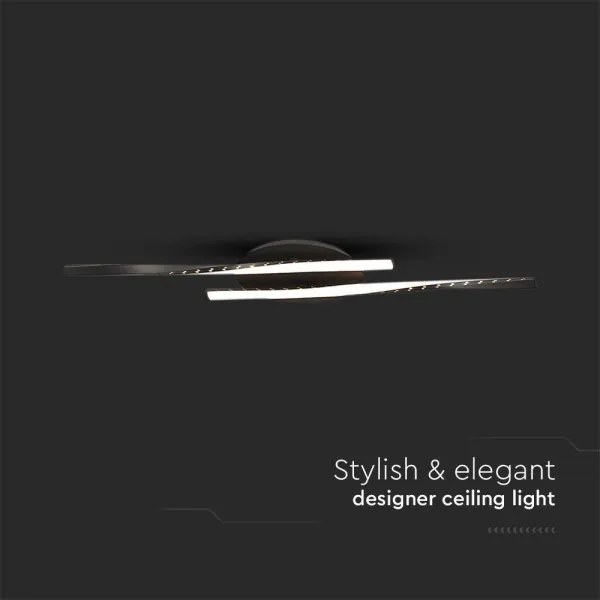 LED Mennyezeti lámpa LED/12W/230V 3000K 94,5 cm fekete