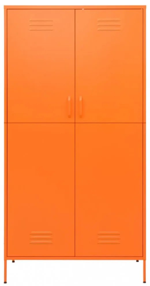 narancssárga acél Ruhásszekrény 90 x 50 x 180 cm