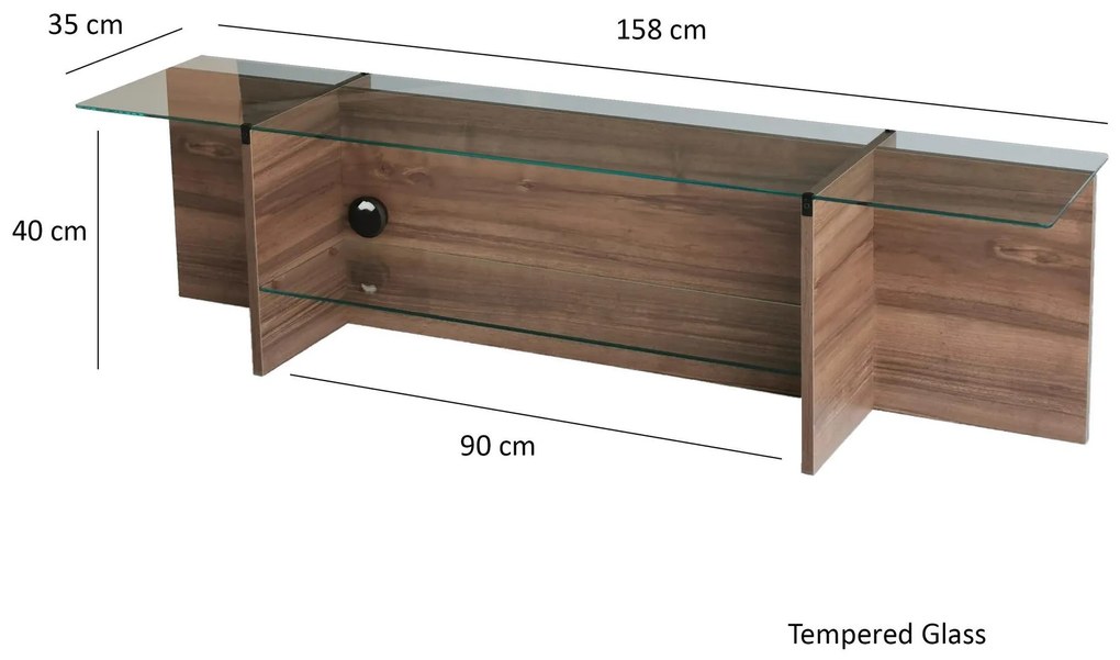 TV asztal Dosada (dió) . 1095491