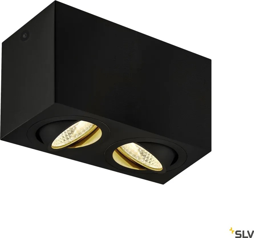 SLV 1002003 TRILEDO Kocka Mennyezeti Lámpa Fekete LED IP20