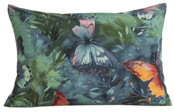 COLORFUL BUTTERFLY dekoratív párnahuzat 50x70 cm, színes