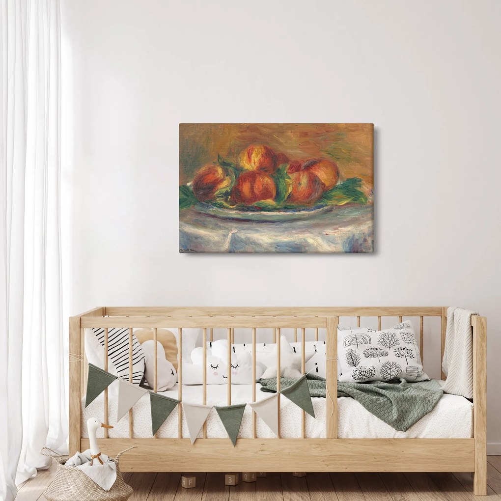 Kép - Auguste Renoir, Peaches on a  Plate, reprodukciók (90x60 cm)